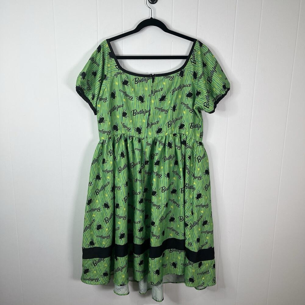 Unique Vintage Beetlejuice Crawling Critters Insect Hannah Swing Dress 2X Plus - Picture 8 of 15
